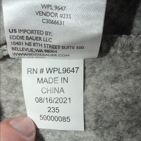 Eddie Bauer Men's Casual Preppy Fleece Mock Collar Pull Over Size L NWT - Picture 8 of 8